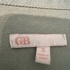 Sage Green, GB Oversized Denim Jacket